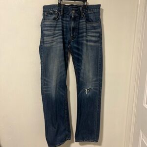 Armani Exchange Dark Blue Straight Jeans